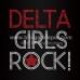 Delta Girls Rock Iron On Rhinestone Heat Transfers